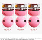 Cat Toy for Indoor Cats Wobble KittenTreat Dispensing Ball Food Dispenser Puzzle Slow Feeder Balls Kitty Stimulating Indoor Interactive Brain Game Toys Gift (Pink)