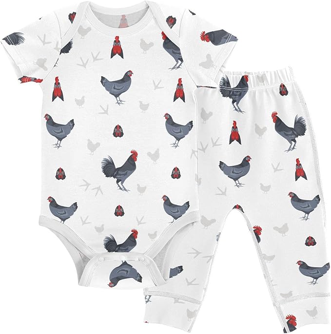 Baby Clothes Set Infant Bodysuits Pants Sets 0-24M For Boys Girls