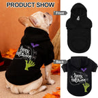EXPAWLORER Dog Hoodie-Soft and Warm Dog Sweaters, Pet Clothes Autumn Winter Coat Sweatshirt with Halloween Theme Print for Puppy,Cat, Small Medium Large Dogs