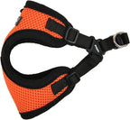 Puppia Dog Harness Comfort Mesh Step-in All Season No Pull No Choke Walking Training Adjustable Neck & Chest for Small & Medium Dog - Orange - M