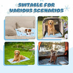 Nuanchu Dog Stroller Cooling Mat Waterproof Outdoor Pet Cooling Mat Washable Summer Cat Sleeping Blanket for Pet Stroller(23.62 x 35.43 Inches,Colorful Bear)