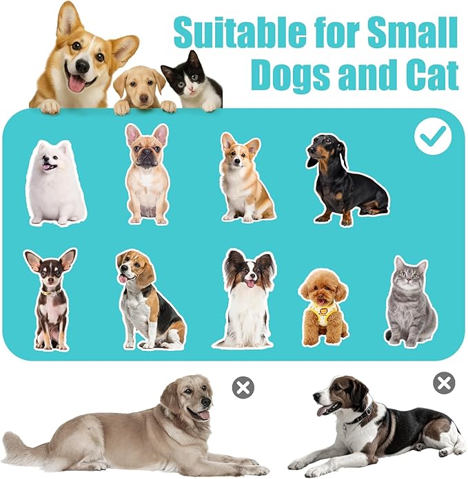 Dog Stairs for Small Dogs 15.4" H,3-Step Pet Bed Stairs for Dogs to Get On Bed,Dog Steps for High Bed Couch Non-Slip Pet Ramp for Puppy Older Cat