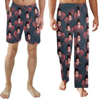 Custom Pajama Pants for Men, Personalized PJ Pants with Photos, Custom Mens Pajama Shorts, Gifts for Dad Husband