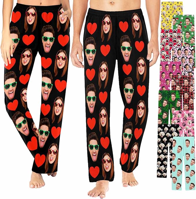 Custom Pajama Pants Customized Pajamas For Men Women Funny Xmas Pjs