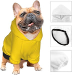 Personalized Dog Hoodie Custom Hooded Pet Warm Pullover Sweatshirt with Name Number Clothes for Chihuahua Pupppy Kitten Hoodies Puppy Soft Sweater Winter Small Dogs Cats, Gold, L,