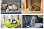 Washable Pet Bed Mat (23.6 x 15.8 Inch) – 3-Pack for Indoor/Outdoor Use, Soft Sleeping Mat for Cats, Small Pets, Kitty, Puppy, Rabbit – Cozy Bedding Pads for Pets Up to 20lbs