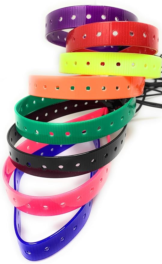 Replacement GPS eCollar with Adjustable Bungee, Multi-Hole Design, and Secure Toggle Closure for Small Dogs (Red, Small Neck)