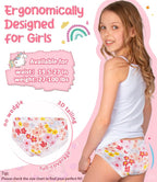 Girls and Toddlers 100% Cotton Underwear Tagless Soft Panties Size 2-3T,4-5T,6,8,10,12 (6-Pack)