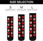 D-Story Custom Face Socks, Personalized Photo Picture on Socks, Unisex Athletic Crew Socks for Men Women