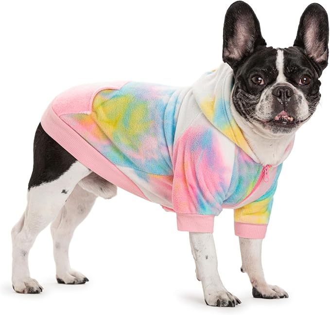 French Bulldog Clothes Dog Hoodie Sweatshirts with Pockets for Small Dogs Puppy Chihuahua Coat Clothing Pet Cat Hoodie Fleece Dog Sweaters Costume