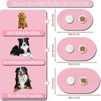 Dog Feeding Mat 24''x16'', Absorbent Pet Food Mat, No Stains Quick Dry Pet Water Mat Protect Floor, Cat Dog Water Bowl Mat for Messy Drinkers, Non-Slip Rubber Base Pet Placemats for Food and Water
