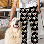 Artsadd Personalized Christmas Pajama Pants Socks for Men Custom Photo Pajama Bottoms for Men S-XXL