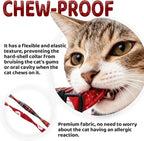 Elegant little tail 2 Pack Cat Collar- Christmas Cat Collars Breakaway with Bell Pendant Wedding Kitten Boy Girl Safety Adjustable 7-12 Inch Collar for Small Cats Puppy