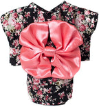 WeeH Dog Costume Halloween Cat Clothing Cosplay Japan Kimono Pet Clothes for Doggy Kitty Rabbits Pig Fun, Black, Medium