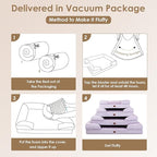 EHEYCIGA Orthopedic Dog Beds for Extra Large Dogs, Waterproof Memory Foam XXL Pet Bed with Sides, Non-Slip Bottom and Egg-Crate Foam Big Dog Couch Bed with Washable Removable Cover, Lilac