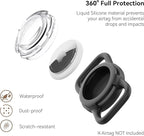 Airtag Holder for Dog Collar, Waterproof Air Tag Holder Durable Lightweigt Silicone Covered Apple Airtag Holders for Dog Cat Collar