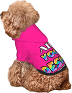 Custom Dog Hoodie, Personalized Dog Sweatshirt, Dog Clothes for Small Dogs Customizable, Deep Pink, XS, Ropa para Perros Pequeños, Customized Pets Puppy Clothes, Personalized Gifts