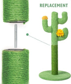 12 Inch Cat Scratching Posts Jute Rope Replacement Refill Accessories for Cats Tower Kittens Scratch Pole Perch Interactive Toys Carpeted Furniture Scratching Tree Indoor Wall 2 Pack, Green