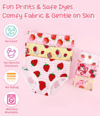 Girls and Toddlers 100% Cotton Underwear Tagless Soft Panties Size 2-3T,4-5T,6,8,10,12 (6-Pack)