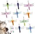 SONGWAY Insect Cat Toy Refills - 10 Pieces Dragonfly Toy Replacements for Indoor Cats, Interactive Cat Toy Wand Attachments