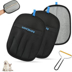 AstraLoom Pet Hair Removal Glove for Cats & Dogs,Reusable Electrostatic Pet Hair Remover Tool for Furniture, Carpet, Clothing, Car Seat (2PCS)