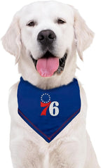 Pets First NBA Philadelphia 76ERS TIE Bandana, Size Large/X-Large. Dog Bandana Scarf Bib for Pet Cat Dog. The Ultimate Game-Day, Party Bandana