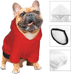 Custom Dog Hoodie Personalized Dog Sweatshirt, Dog Clothes for Small Dogs Customizable, Red, XXL, Ropa para Perros Pequeños Customized Pets Puppy Clothes, Personalized Gifts