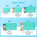BEAUTYZOO Upgraded Dog Self Cooling Mat Ice Silk Chill Pads for Small Medium Large Dogs Q-MAX＞0.43- Summer Reusable Pet Training Pad - Absorbent Non-Slip Cool Mat for Kennels, Crates, Beds, 18" x 24"