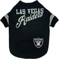 NFL Las Vegas Raiders Dog & Cat T-Shirt, Large. Football PET TEE for NFL Team Fans. New & Updated Fashionable Stripe Design, Durable & Cute Sports Outfit