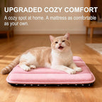 Dog Crate Pad, Ultra Soft & Anti-Slip Kennel Mat, Secure Fit for Metal Crates & Dog Cages, Washable Cozy Bed for Extra Small Dogs & Cats (Pink, XS(18"*12"*1.5"))