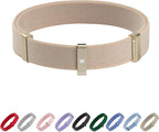 Safety Cat Collar - U.S. IDA Gold Awarding Design, Elastic Quick Release, Non Breakaway - Lightweight for Kitten, Neck Fit 7.8'-15.7' for All Small Large Cat,M(Linen)