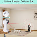 TBTeek Cat Toy, Automatic Motion-Activated, 5 Fun Patterns, 4 Speed Modes, Adjustable Light Angles, Random Rotating Trajectory, Rechargeable