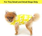 SMALLLEE_LUCKY_STORE Pet Water Resistant Winter Jacket Vest with D-Ring for Small Dog Cat Zip-up Padded Puppy Coat Chihuahua Yorkie Kitten Warm Clothes, Yellow, M