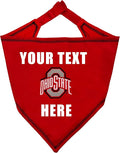 Pets First NCAA Ohio State Buckeyes Personalized Tie Bandana for Dogs & Cats, Size Large/X-Large. Custom Dog Bandana Scarf Bib for Pet Cat Dog. The Ultimate Game-Day & Party Customizable Bandana
