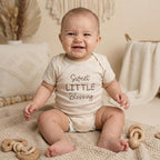 COUPLEHOODIES Personalized Baby Onesie Bodysuit – Custom Embroidery Gift for Pregnancy Reveal Baby Shower or First Grandchild