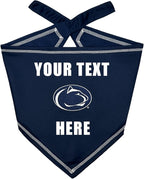 Pets First NCAA Penn State Nittany Lions Personalized Tie Around Bandana for Dogs & Cats, Size Large/X-Large. Custom Dog Bandana Scarf Bib for Cat Dog. Ultimate Game-Day & Party Customizable Bandana