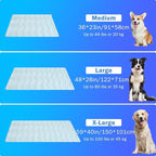 SCENEREAL Dog Cooling Mat for Crate, Thicken Self-Cooling Dog Pad Reversible (Cool & Warm), 59"x40" Extra Large Pet Cool Bed Use in Kennel Sofa, Machine Washable, Durable Non-Toxic Gel, Outdoor