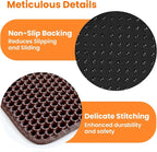 Small Cat Litter Mat, 20x14’’ Double Layer Honeycomb Cat Litter Box Mat, Non Slip Waterproof Urine Proof Litter Trapping Mat for Floor, Kitty Litter Pad, Indoor Pet Supplies, Brown