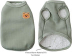 Fleece Cotton Winter Dog Tee Shirt - Soft, Breathable, Stretchy & Lightweight for Medium, Small Dogs
