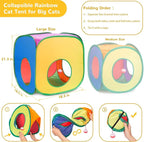 Retro Shaw Cat Toys, 33Pack, Interactive Kitten Toys for Indoor Cats Kitty with Collapsible Cat Tunnel Tube Tent Feather Wand Teaser Bell Fuzzy Pompom Crinkle Ball Springs Mice Toys