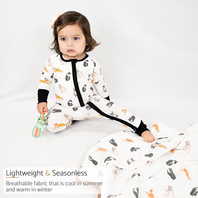 LollyBanks Baby Pajamas, Baby Romper 95% Bamboo Viscose and 5% Spandex