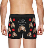 Personalized Underwear for Men with Face Custom Face Boxers Customized Boxer Briefs Funny Gifts for Him Husband Boyfriend