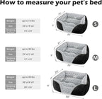 INVENHO Large Dog Bed Rectangle Washable Orthopedic Soft Calming Sleeping Durable Pet Cuddler with Anti-Slip Bottom