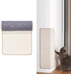 Natural Sisal Cat Scratcher Mat, Wall Scratcher Carpet, Cat Climbing Wall, Large Tall Scratching Post, Sofa Protector, Scratching Mat Pad for Indoor Cats (White, 39.3" Lx15.7 W, 1PC)