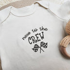 COUPLEHOODIES Personalized Baby Onesie Bodysuit – Custom Embroidery Gift for Pregnancy Reveal Baby Shower or First Grandchild