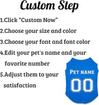 Customized Dog Jersey Shirt, Breathable Doggy Football Tee, Lightweight Sleeveless Vest Pet Clothes Personalized Pet Shirt Custom with Name/Text/Photo/Logo（Custom Dog Jersey）