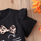 Akyzic Little Girl Skirt Outfit Two Piece Spring Summer Outfit Butterfly Dress Cat Print Skirt Toddler Girl Outfit Set