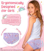 Girls and Toddlers 100% Cotton Underwear Tagless Soft Panties Size 2-3T,4-5T,6,8,10,12 (6-Pack)