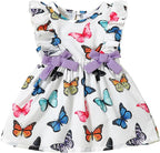 Mioglrie Baby Girl Dress Summer Girl Clothes Infant Outfits Newborn Ruffle Sleeveless Sundress Cute Dresses for Girls