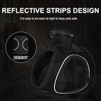 PetiFine Extra Small Step in Dog Harness and Leash Set, Cat Harness and Leash Escape Proof, All Weather Mesh Reflective, Step-in Air Vest Harnesses for Puppy(XXXS, Black)